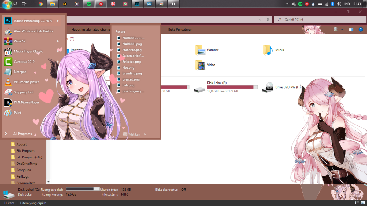 start menu