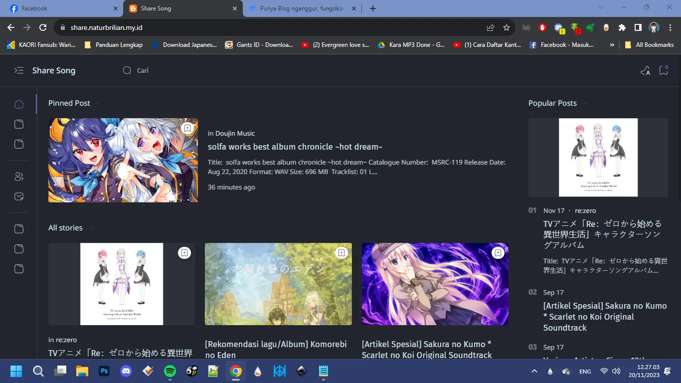 Punya blog nganggur? fungsikan aja sebagai blog sharing lagu