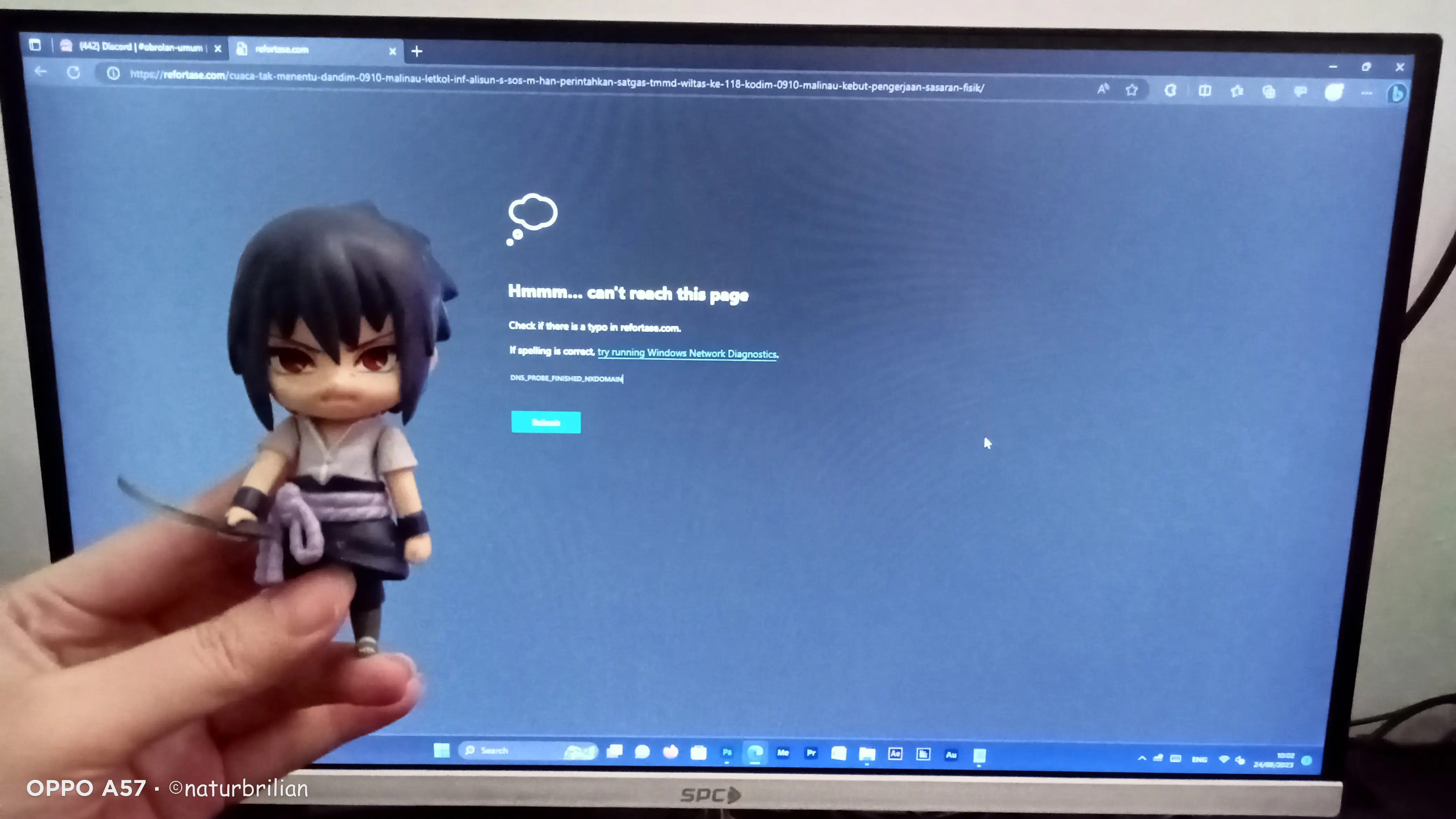 Uchiha Sasuke Action Figure with No Internet Connection