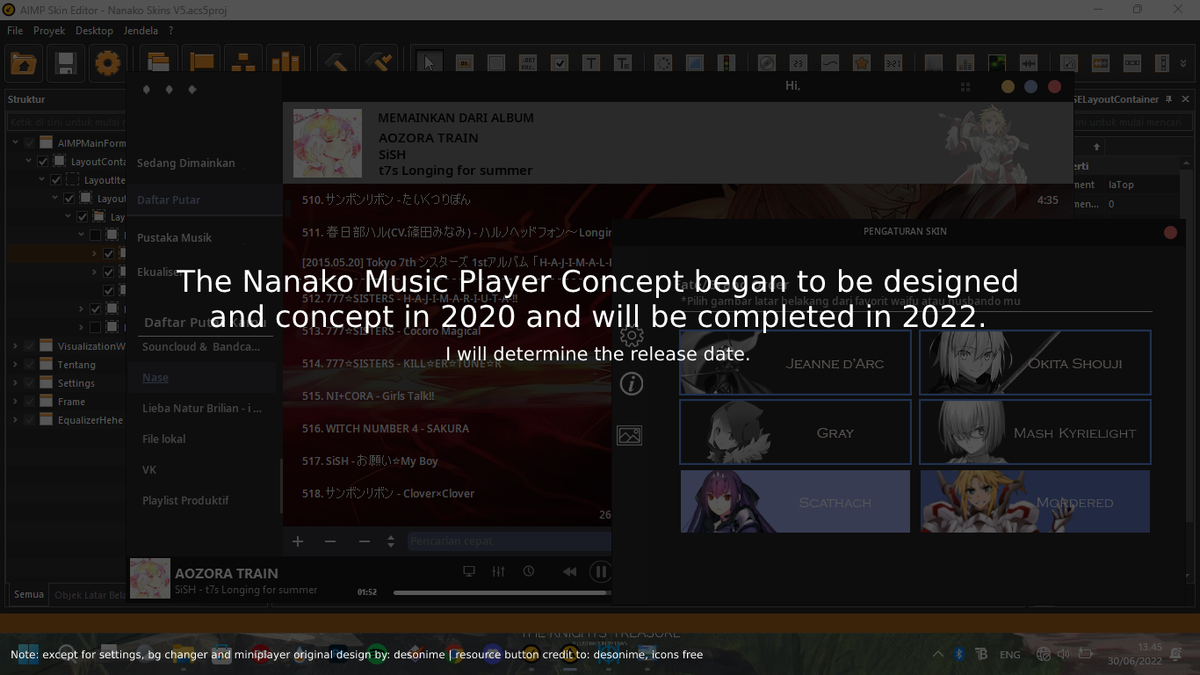 Nanako Music Player Concept?